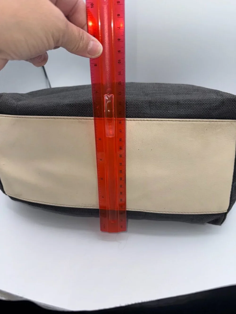 Kate Spade Black Canvas Bow Shoulder Bag Tote Purse - Picture 12 of 15